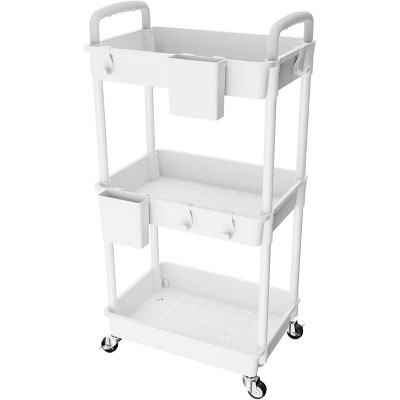 Acoinel 3/4/5 Tier Rolling Utility Cart with Drawer