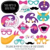 Big Dot of Happiness Roar Dinosaur Girl - Dino Mite T-Rex Baby Shower or Birthday Party Photo Booth Props Kit - 20 Count - 2 of 4