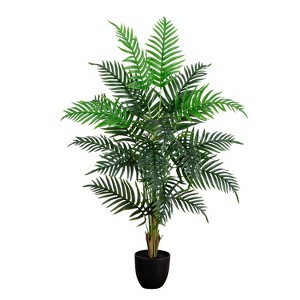 HomeStock  4 ft. Artificial Palm Tree in Pot for Indoor/Outdoor - 1 of 4