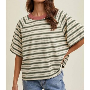 Women's Seeking For You Striped Knit Top - WISHLIST - 1 of 3