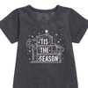 - Barbie - Holidays & Christmas Graphic Short Sleeve Fleece Dress - 2 of 3