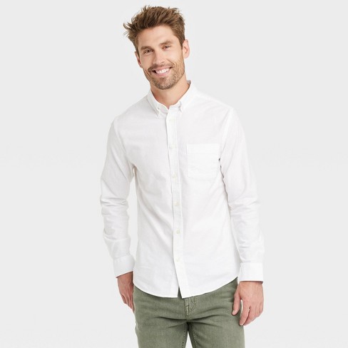 Men's White Shirts  Linen, Oxford, Tuxedo & Poplin