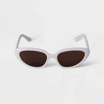 Women's Plastic Round Cateye Sunglasses - A New Day™