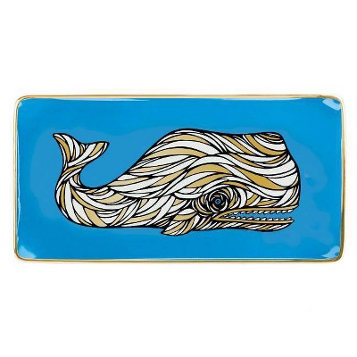 Patch NYC Whale Rectangle Porcelain Tray - by  Galison (Hardcover)