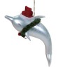De Carlini Italian Ornaments 4.0 Inch Dolphin With Santa Hat Christmas Tree Ornament , Christmas Italian  Ornament (1PC) - 3 of 4