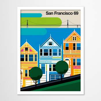 San Francisco Signpost USA Wall Art Minimalist Fashion Canvas Poster –