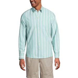 Lands' End Men's Traditional Fit Comfort-First Sail Rigger Oxford Shirt - 1 of 3