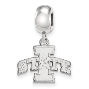 Black Bow Jewelry Sterling Silver Iowa State Cyclones NCAA Bead Charm - 1 of 4