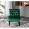 NicBex Modern Ergonomic Accent Chair, Velvet Fabric Recliner Chair with Back and Wood Legs for Living Room, Bedroom - 2 of 4