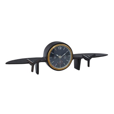 Aluminum Airplane Clock - Novogratz