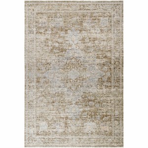 Hauteloom Margaret Damask Dark Sage Washable Area Rug - 1 of 4