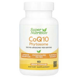 Super Nutrition CoQ10 Phytosome, 300 mg, 60 Veggie Capsules - 1 of 4