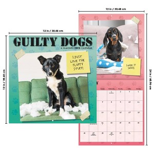 Trends International 2025 Guilty Dog Wall Calendar: Monthly Planner, 12x12 Inches, Multicolored, Saddle Stitch Binding - 1 of 4