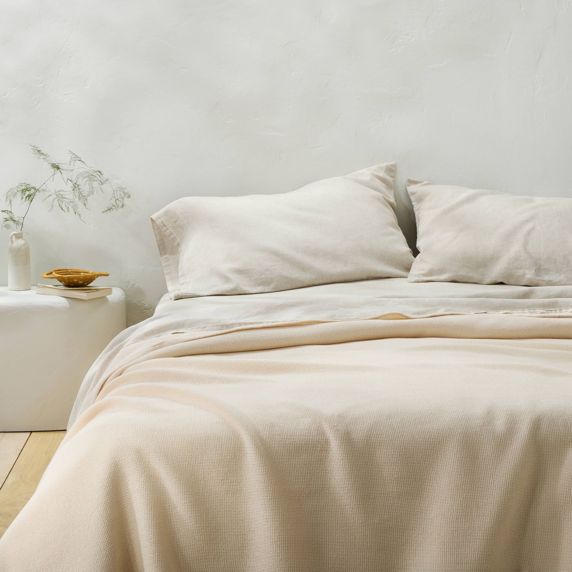 Micro Waffle Bed Blanket - Casaluna™