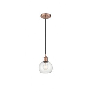 Athens - 1 Light Mini Pendant In Industrial Style-8.88 Inches Tall and 6 Inches Wide - 1 of 1