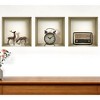 HomeRoots Set of Three Sky Faux Niche 3D Peel and Stick Wall Decals - 2 of 2