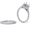 Pompeii3 7/8ct Braided Engagement Wedding Ring Set 14K White Gold - 2 of 4