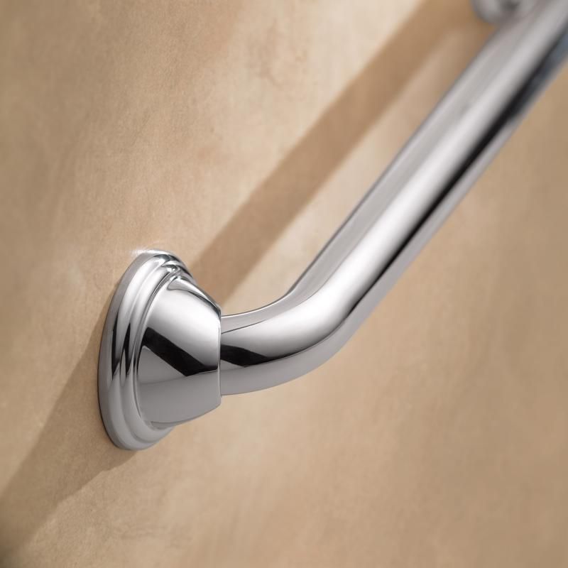 Moen Home Care 16 in. L ADA Compliant Chrome Stainless Steel Grab Bar, 2 of 3