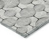White Gray And Silver Geometric Washable Indoor Outdoor Area Rug - 4 of 4