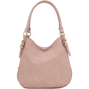 Paaaawaters Lightweight 3 Compartment Faux Leather Medium Hobo Bag - 1 of 4