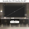 KTMBDW Modern TV Stand for 80 inch TV, TV Console Cabinet with Storage, Open Shelves Entertainment Center for Living Room and Bedroom - 4 of 4