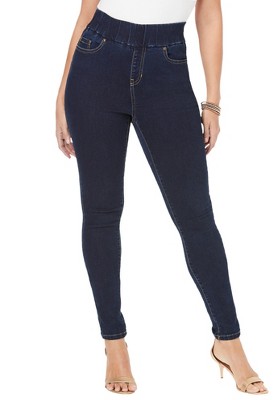 Jessica London Women's Plus Size Comfort Waist Skinny Jean - 12 W, Blue