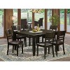 HomeStock 7-Piece Square Cappuccino Finish Solid Wood Top Dining Table with 6-Chairs - 2 of 4