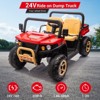 24v Ride On Dump Truck, 2 Seater Electric Ride On Car Toy for Kids, Battery Powered UTV - 3 of 4