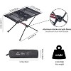 Naturehike Ultralight Camping Table, Portable Backpacking Table with Carry Bag & Cup Holder, Folding Mesh Camp Table for Camping Picnic Beach Fishing - 3 of 4