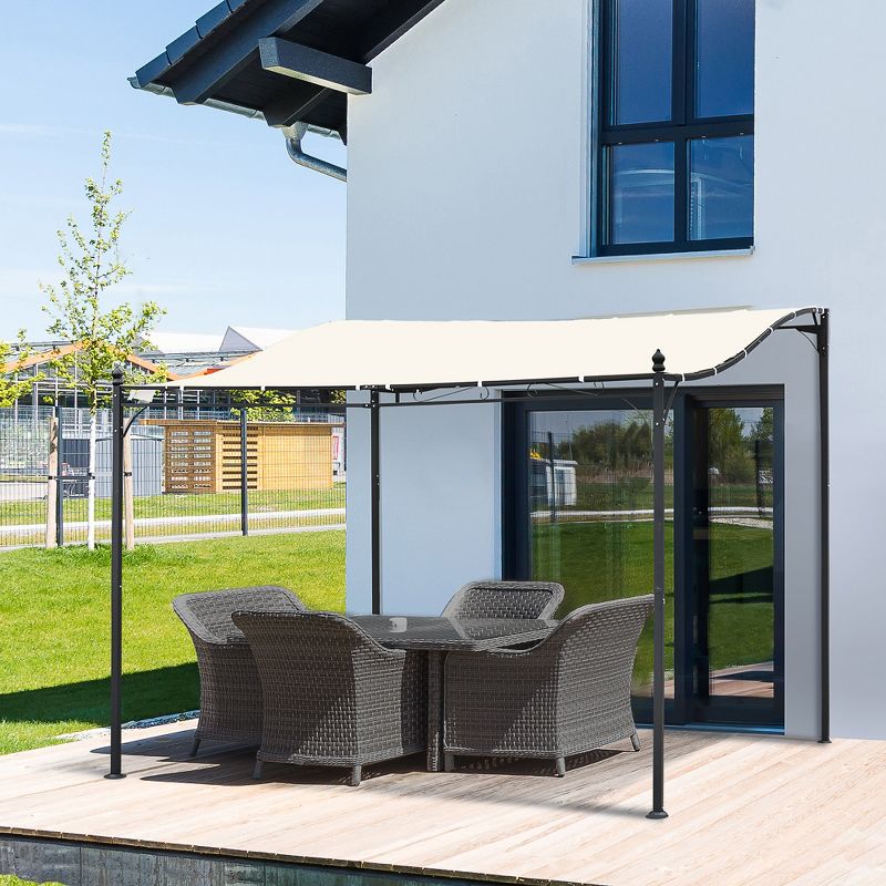 Outsunny Steel Outdoor Pergola Gazebo, Patio Canopy with Weather-Resistant Fabric and Drainage Holes, 3 of 9