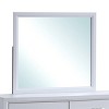 GlasFlength Decorative Wall Mirrors Contemporary Framed Mirror with Minimalist Simple Design for Bedroom or Entryway, White, 39"*2"*35" - 3 of 4