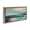 Stupell Industries Rocky Ocean Waves Floating Frame Canvas Art - 2 of 4