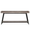 Resenkos Entryway Table, Console Sofa Table,Industrial Console Table, 2-Tier Narrow Sofa Table Behind Couch, - 2 of 4