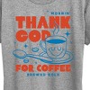 Women's - Instant Message - Thank God For Coffee Short Sleeve Graphic T-Shirt - 2 of 4