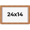 PosterPalooza | Flat Brown Picture Frame - UV Acrylic, Backing Board, Hanging Hardware Included - 2 of 4