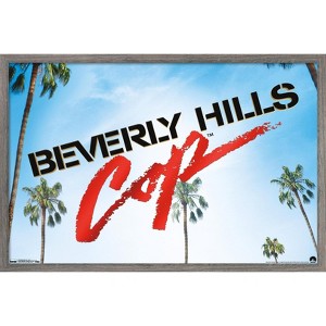 Trends International BEVERLY HILLS COP - LOGO Framed Wall Poster Prints - 1 of 4