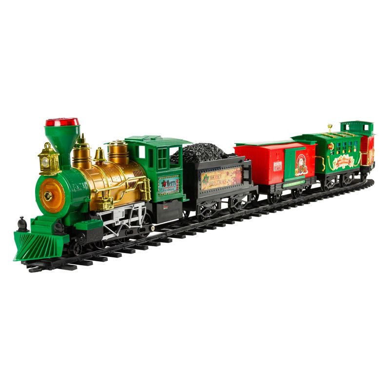 Northlight 21-Piece Battery Operated Lighted & Animated Christmas Express Train Set with Sound, 3 of 5