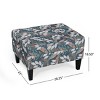 Classic Upholstered Ottoman with Cushioned Top,Velvet Ottoman,Ottoman Bench,Comfortable Living Room Furniture-Maison Boucle - 2 of 4
