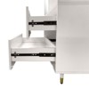Keloyid White Wood 31.5 in. Armoire with 2 Drawers and 2 Shelves - 3 of 4