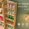 SinCiDo 72" Pantry Cabinet, Kitchen Pantry Storage Cabinet, with 10 Door Shelves & 2 Drawers, Wood Cupboard for Kitchen & Living Room - 4 of 4
