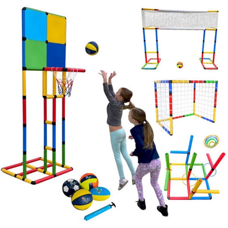 Funphix Build ‘n’ Score Sports Set – Kids Sport Set Building Toy for Indoor Outdoor Play, 3 of 12