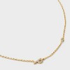 14K Gold Dipped Cubic Zirconia Initial Necklace - A New Day™ - 4 of 4