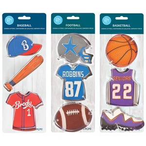 R&M International Sports Cookie Cutters 9 Piece Set - 1 of 4