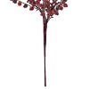 Vickerman 24" Winter Icy Red and Burgundy Berry Spray - 3 of 4