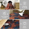 2'x6' Large Modern Abstract Rug, Machine Washable, Non-Slip, Stain Resistant, Ideal for Living Room, Dining, Office, Bedroom, Blue/Red - 4 of 4