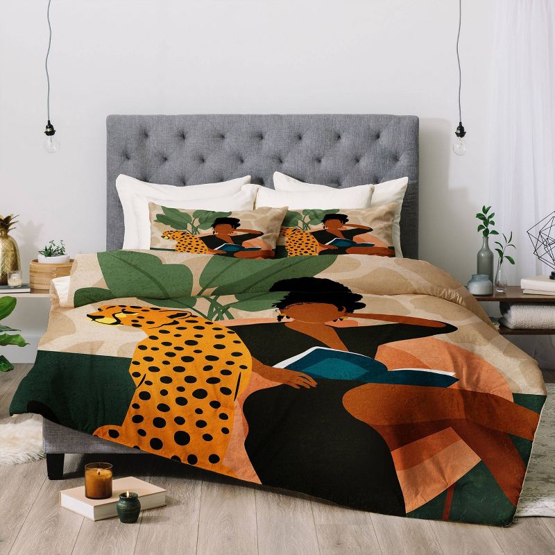 Domonique Brown Stay Home No. 1 Comforter Set - Deny Designs, 5 of 6