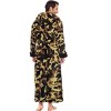 Alexander Del Rossa Men's Warm Winter Plush Hooded Bathrobe, Full Length Fleece Robe with Hood - image 2 of 4