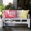 Kumasinova 20" Square Couch Pillows with Leaf Vein Pattern,Outdoor/Indoor Bed Pillows,Weather Resistant Decorative Pillows for Bed - 2 of 4
