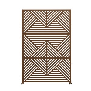 Dovelina Metal Outdoor Privacy Screen Freestanding Patio Decorative Screens - 1 of 4