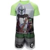 Star Wars Little Boys Rash Guard and Swim Trunks Outfit Set Gray / Green 4 - 4 of 4